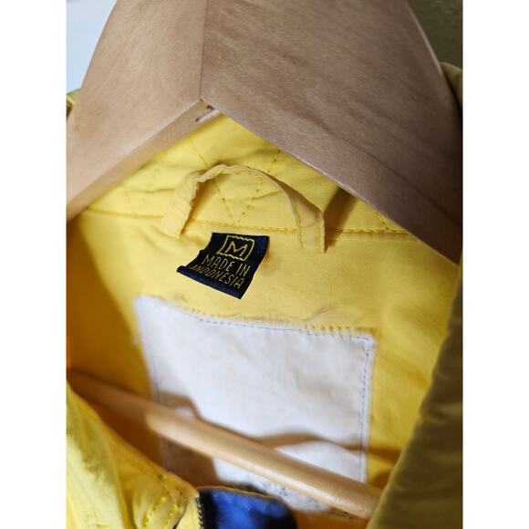 Vintage Goodyear Blimp Yellow & Blue Zip Up Utility Jacket Men's Size Medium - Picture 15 of 16